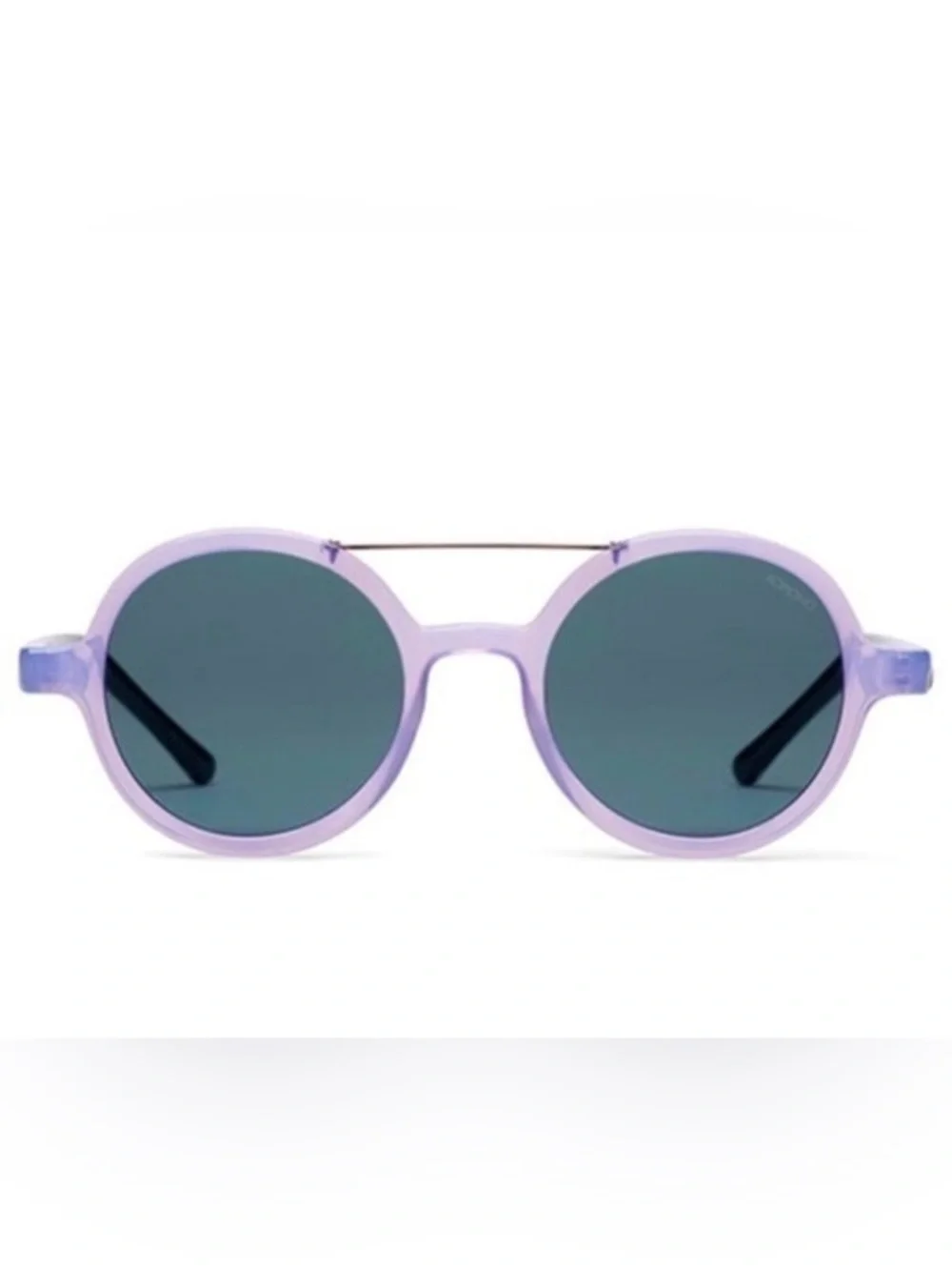 New KOMONO Vivien Violet / Black Sunglasses purple round